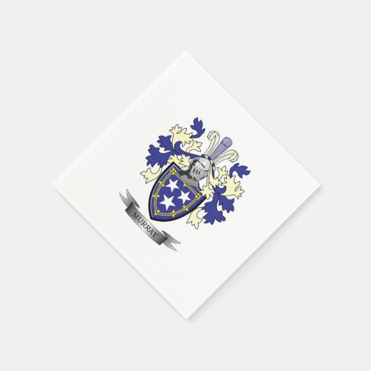 マレー家紋コート・オブ・アームズ スタンダードカクテルナプキン (角)