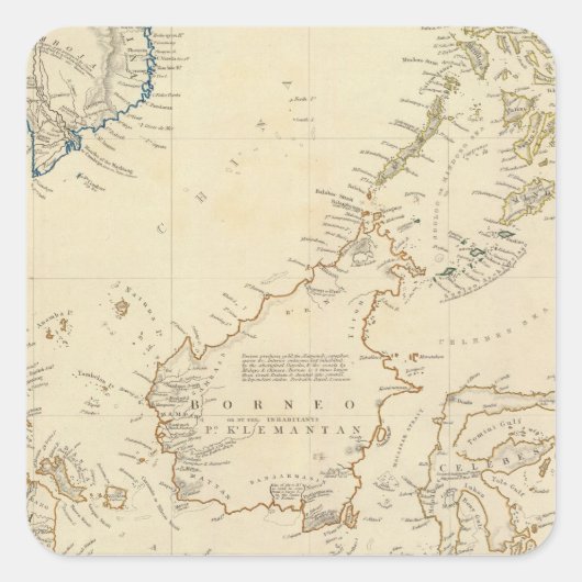 マレー諸島 スクエアシール (正面)