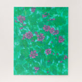 マレー開花、マルバフラワーサマー絵画フローラ ジグソーパズル (縦)