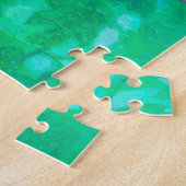 マレー開花、マルバフラワーサマー絵画フローラ ジグソーパズル (側面)