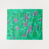 マレー開花、マルバフラワーサマー絵画フローラ タペストリー (正面(横))