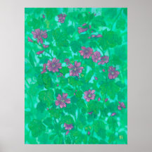 マレー開花、マルバフラワーサマー絵画フローラ