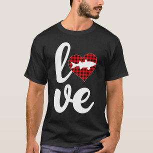 マレー魚バッファロープレイドラブマレーValentine S Tシャツ
