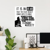 マレー・ロスバードアンチ戦争アンチ州自由主義者 ポスター (ホームオフィス)