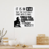 マレー・ロスバードアンチ戦争アンチ州自由主義者 ポスター (キッチン)