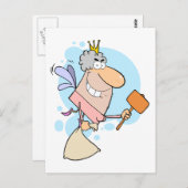 マロおもしろいットの漫画の歯の妖精 ポストカード (正面/裏面)