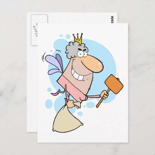 マロおもしろいットの漫画の歯の妖精 ポストカード (正面/裏面)