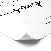 マロはっきりしたスコンテンポラリーモーレスバー標識 ポスター (角)