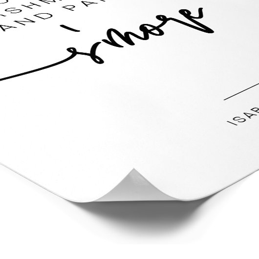 マロはっきりしたスコンテンポラリーモーレスバー標識 ポスター (角)