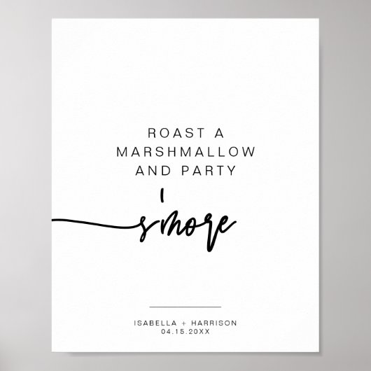 マロはっきりしたスコンテンポラリーモーレスバー標識 ポスター (正面)