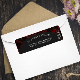 マロエレガントーン結婚イスラム差出人住所 ラベル