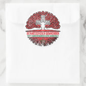 マロッコマロカニッシュSchweizer Schweiz Baum Wurzel ラウンドシール (バッグ)