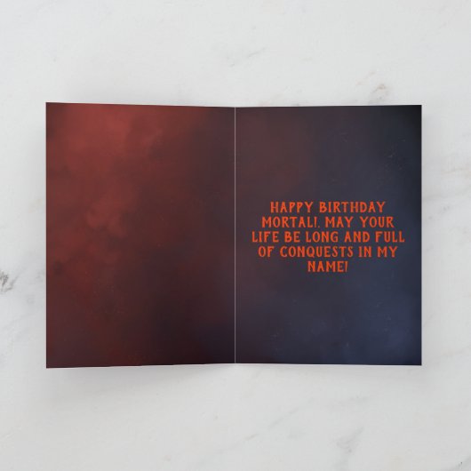 マロッスグラーターデーモンオブメイ誕生日 カード (内部)