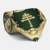 マロナイト教会クロスとレバノンシダーネックタイ ネクタイ (ロール)