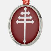 マロナイト教会クロス本物のクリスマスツリー メタルオーナメント (左)