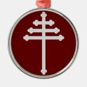 マロナイト教会クロス本物のクリスマスツリー メタルオーナメント (正面)