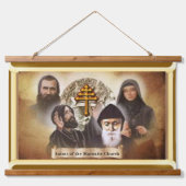 マロナイト教会タペストリー聖徒 吊り下げ型タペストリー (正面)