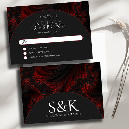 マロミニマルーンB&Wムスリム結婚イスラム 出欠カード