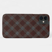 マロムクロスタータンチェックの格子状の小さなレリーフ、 浮き彫り Case-Mate iPhoneケース (裏面(横))