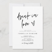 マロモダンブラック飲インラブバチェロレッテ 招待状 (正面)