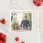 マロモダン&金ゴールドストライプ院生パーティーナプキンス スタンダードカクテルナプキン (インサイチュ)