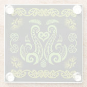 マロリニュージーランドアート ガラスコースター (裏面)