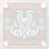 マロリニュージーランドアート ガラスコースター (裏面)