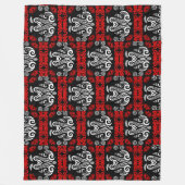 マロリニュージーランドアート フリースブランケット (正面)