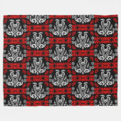 マロリニュージーランドアート フリースブランケット (正面(横))