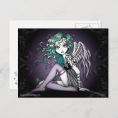 マロリーかわいい小さなタトゥーエンジェル葉書 ポストカード (正面/裏面)