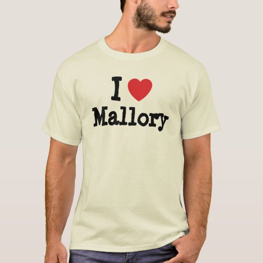 マロリーのハートTシャツが好き Tシャツ (正面)
