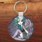 マロリーバイオレットタトゥーエンジェルキーチェーン キーホルダー (正面)
