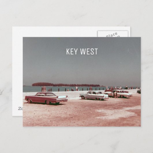 マロリー波止場鍵ウェスト1960sヴィンテージ ポストカード (正面/裏面)