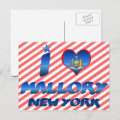 マロリー(Mallory)、ニューヨークが好き ポストカード (正面/裏面)