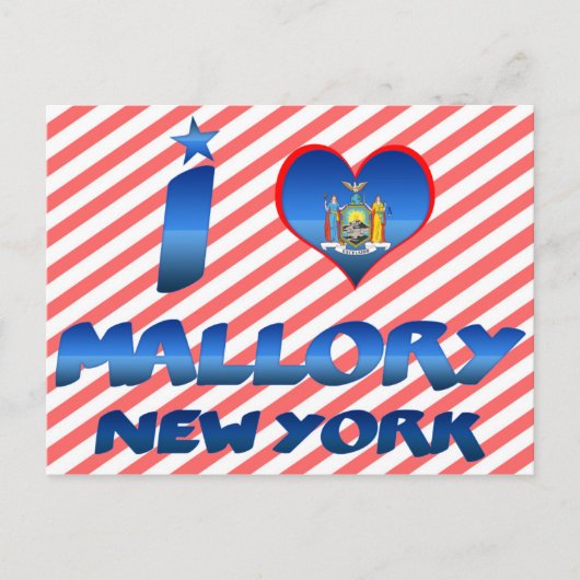 マロリー(Mallory)、ニューヨークが好き ポストカード (正面)