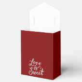 マロンとホワイトのウェディングで愛は甘い フェイバーボックス (オープン)
