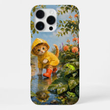 マロンの夏の雨の日子猫スマホケース