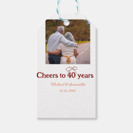 マロンは応援を40周年に結婚捧げる ギフトタグ