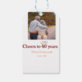 マロンは応援を40周年に結婚捧げる ギフトタグ (裏面)