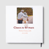 マロンは応援を40周年に結婚捧げる ゲストブック (裏面)