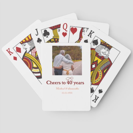 マロンは応援を40周年に結婚捧げる トランプ (裏面)