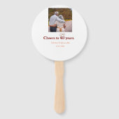 マロンは応援を40周年に結婚捧げる ハンドファン (裏面)