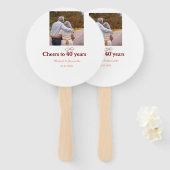 マロンは応援を40周年に結婚捧げる ハンドファン (正面&裏面)