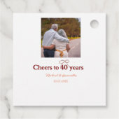 マロンは応援を40周年に結婚捧げる フェイバータグ (裏面)