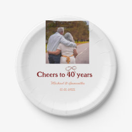 マロンは応援を40周年に結婚捧げる ペーパープレート