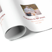 マロンは応援を40周年に結婚捧げる ラッピングペーパー (ロールコーナー)