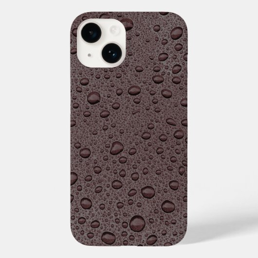 マロンブラウンの水滴 Case-Mate iPhoneケース (裏面)
