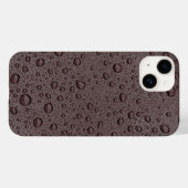 マロンブラウンの水滴 Case-Mate iPhoneケース (裏面 (横))