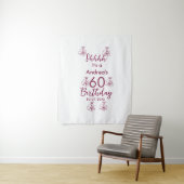 マロンホワイト モーブ シーッ 60歳の誕生日 花の名前 タペストリー (インサイチュ)