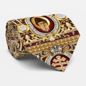 マロン派十字架、聖人とレバノンの杉のネクタイ ネクタイ (ロール)